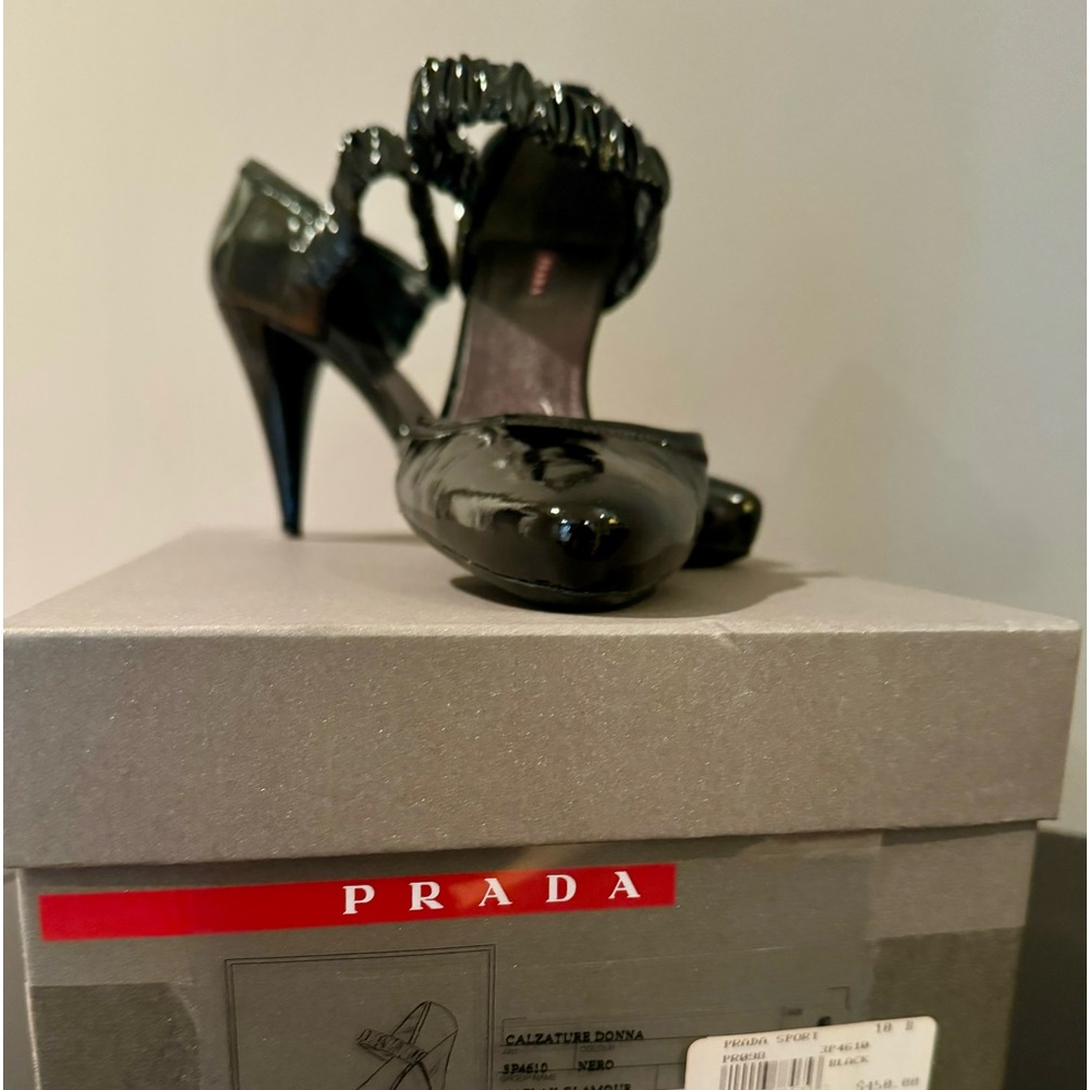 Prada Black Patent Leather Pumps Heels Women’s Size 40/10B